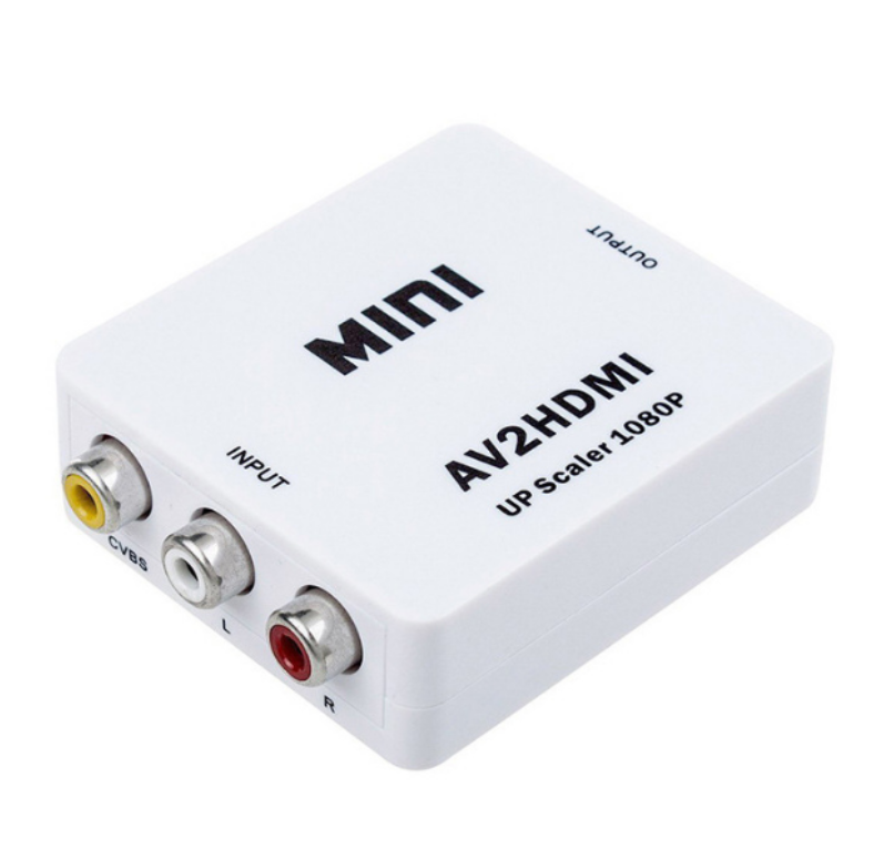 HDMI AV Scaler Adapter HD Video Converter Box HDMI to RCA AV/CVSB L/R Video 1080P Audio Converter. Mini AV to VGA Converter Jack Audio AV2VGA HD Video RCA PC Data to TV Adapter