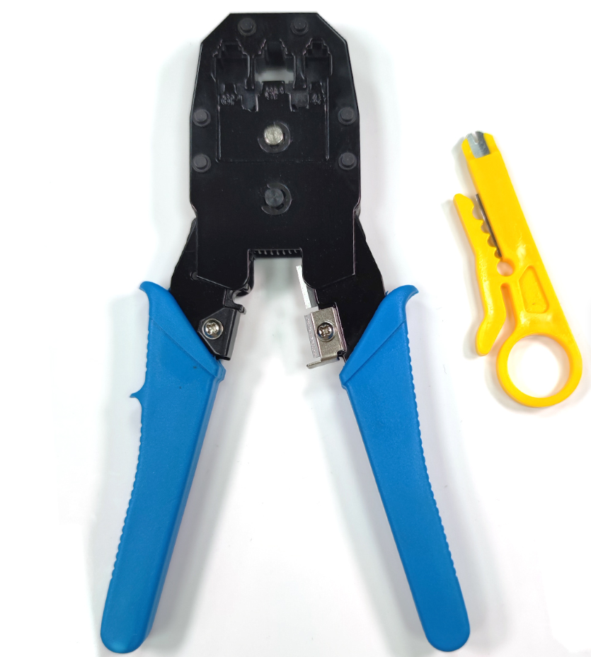 Professional RJ45/RJ11/RJ12 LAN Network Crimping Tool | For Ethernet Cable Termination | Home & Office Networking
