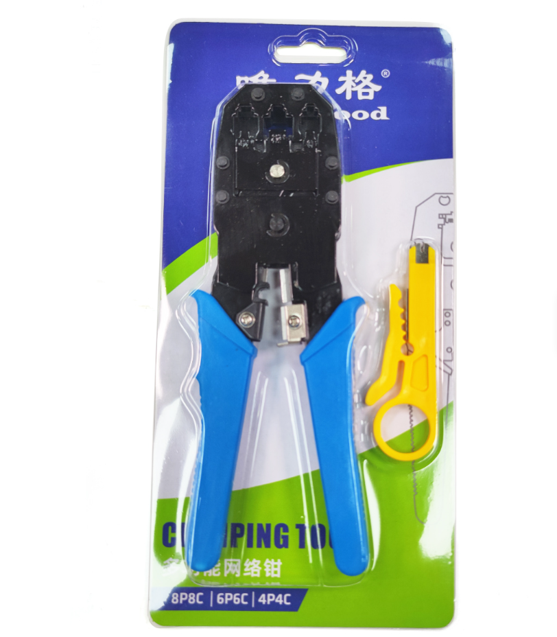 Professional RJ45/RJ11/RJ12 LAN Network Crimping Tool | For Ethernet Cable Termination | Home & Office Networking