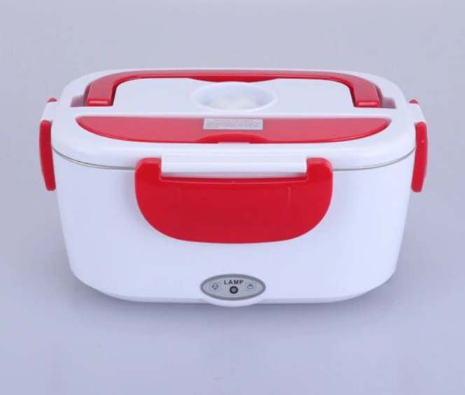 Hot Fresh Portable Electric Heating Lunch Box Food-Grade Food Container Food Warmer  Buckles Dinnerware.Electric Heated Lunch Box Food Warmer With Partitions kitchen