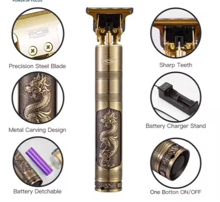 O'LEAR Professional T-Blade Hair Clipper | Cordless & Waterproof | Zero-Gap | For Fades & Precision Cuts | Salon Grade