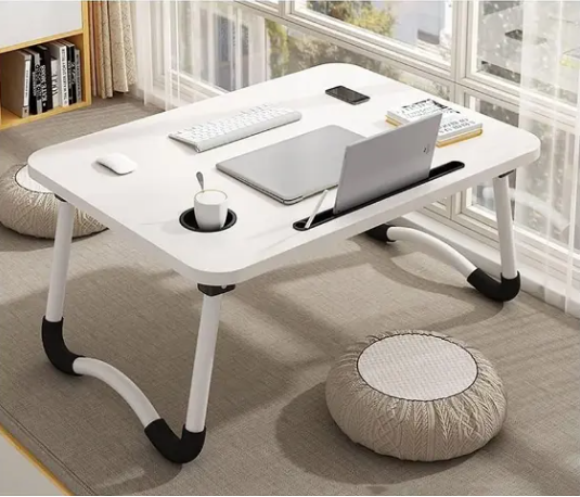Portable Folding Laptop Table Standing Bed Desk Notebook Stand Reading Holder Computer Desks Working Wooden Computer Table