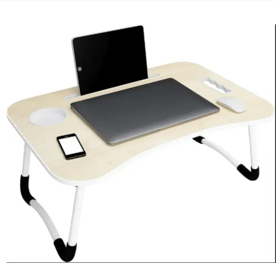 Portable Folding Laptop Table Standing Bed Desk Notebook Stand Reading Holder Computer Desks Working Wooden Computer Table