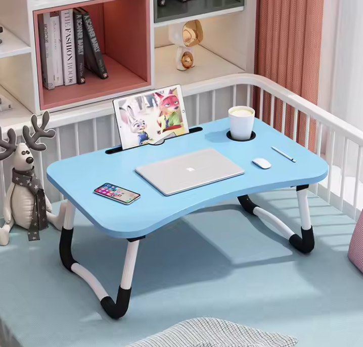 Portable Folding Laptop Table Standing Bed Desk Notebook Stand Reading Holder Computer Desks Working Wooden Computer Table