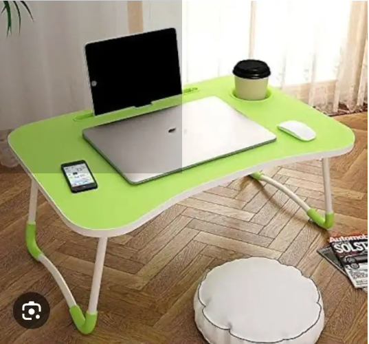 Portable Foldable Laptop Stand Desk | Height Adjustable | For Bed & Sofa Use | Notebook, Tablet & Phone Holder