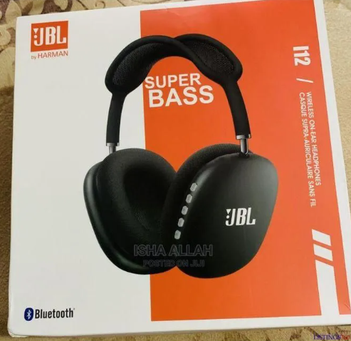 JBL i12 Wireless Headset – Super Bass Wireless Bluetooth Headphones With Microphone and Noise Cancellation Gaming Headset Stereo HiFi Earphones-