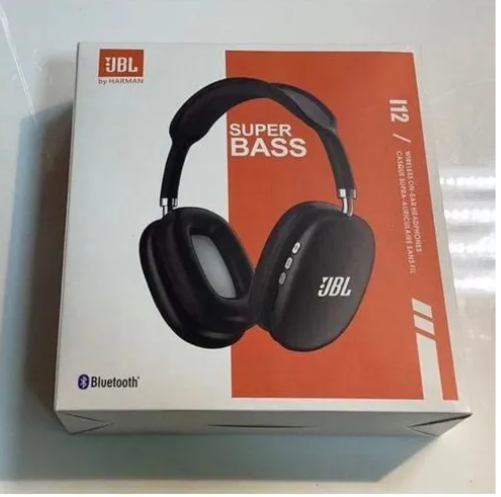 JBL i12 Wireless Headset – Super Bass Wireless Bluetooth Headphones With Microphone and Noise Cancellation Gaming Headset Stereo HiFi Earphones-