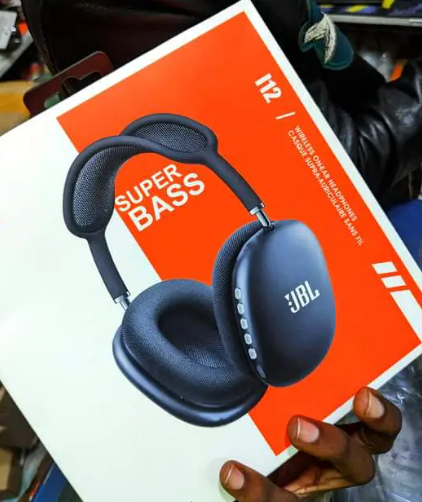 JBL i12 Wireless Headset – Super Bass Wireless Bluetooth Headphones With Microphone and Noise Cancellation Gaming Headset Stereo HiFi Earphones-