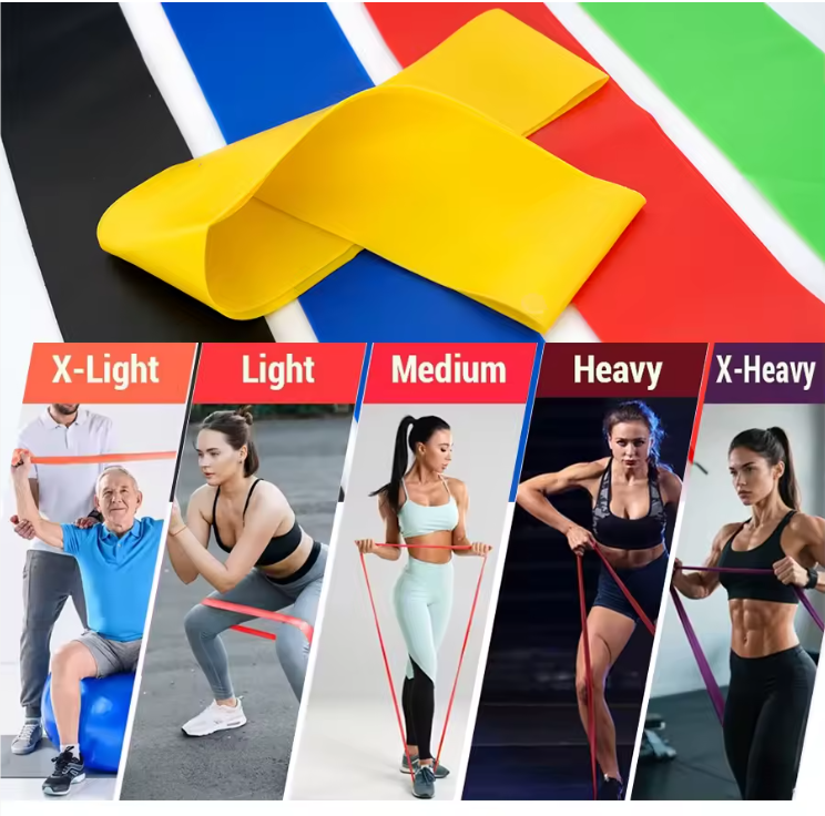 5 Sets Deep Fitness Natural Latex Elastic Fitness Bands High Quality Loop Resistance Bands Pull up Assist Power Strength Training.