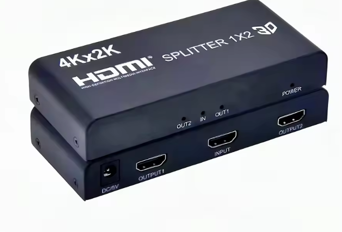 4K HDMI Splitter 1 in 4 Out | Simultaneous Display on 4 Screens | Supports 4K@30Hz & 1080p | For TV, Monitor, Projector & Laptop | No Power Adapter Needed | Plug & Play