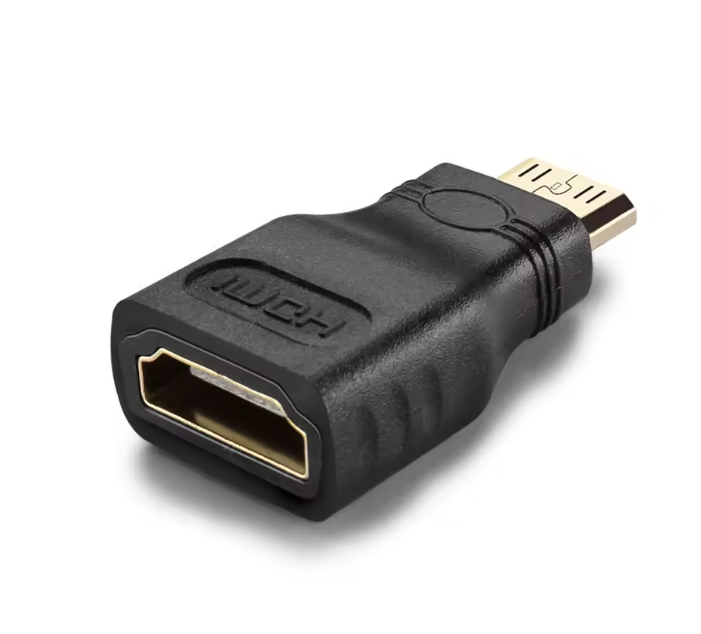 Mini & Micro HDMI Male to Female Adapter | 4K Compatible | For Laptop, Camera & Tablet | Compact Converter