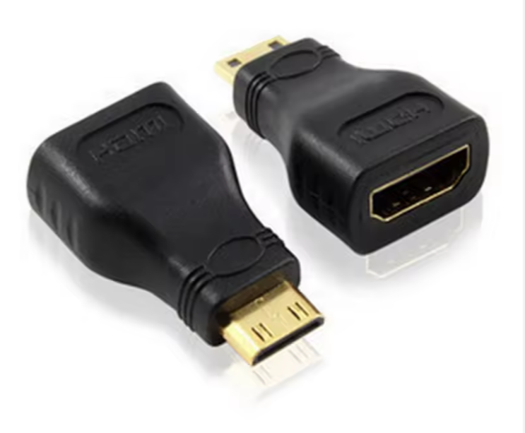 Mini & Micro HDMI Male to Female Adapter | 4K Compatible | For Laptop, Camera & Tablet | Compact Converter