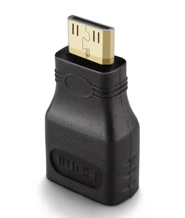 Mini & Micro HDMI Male to Female Adapter | 4K Compatible | For Laptop, Camera & Tablet | Compact Converter