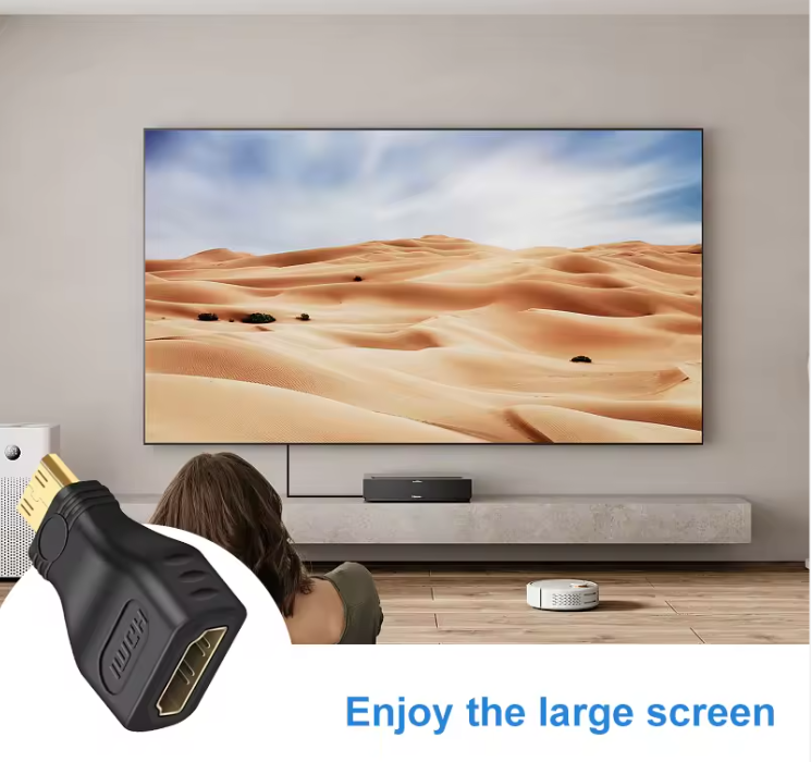 Mini & Micro HDMI Male to Female Adapter | 4K Compatible | For Laptop, Camera & Tablet | Compact Converter