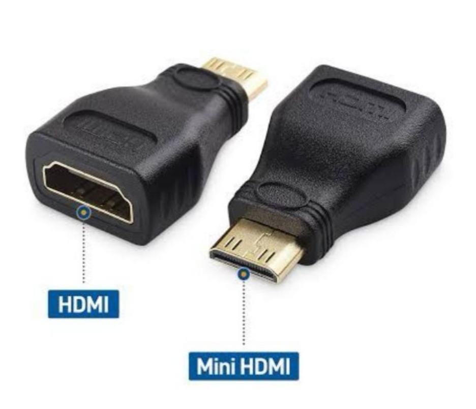 Mini & Micro HDMI Male to Female Adapter | 4K Compatible | For Laptop, Camera & Tablet | Compact Converter