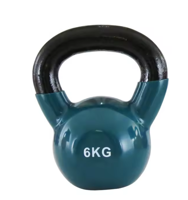 Cast Iron Kettlebell – Dipped Vinyl Coating | Home Gym & Competition Free Weight | 2kg to 20kg | Men & Women