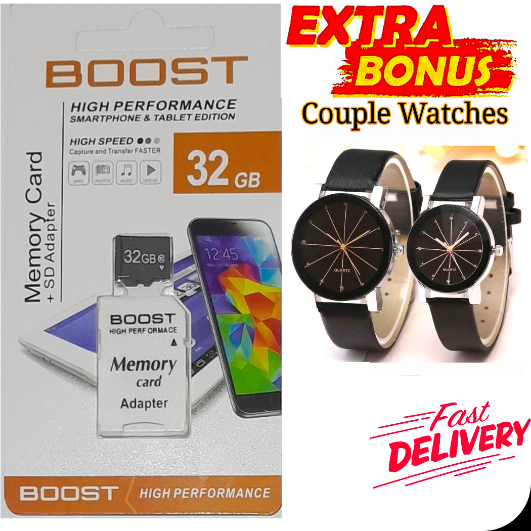 BEST NEW MEMORY 32GB CARD High Performance // BEST 32GB MEM CARD // High Speed 32GB Memory Card// Memmory card /
 // 32GB memory for smartphones & cctv + LUXURIOUS COUPLE WRIST WATCHES FOR MEN & WOMEN