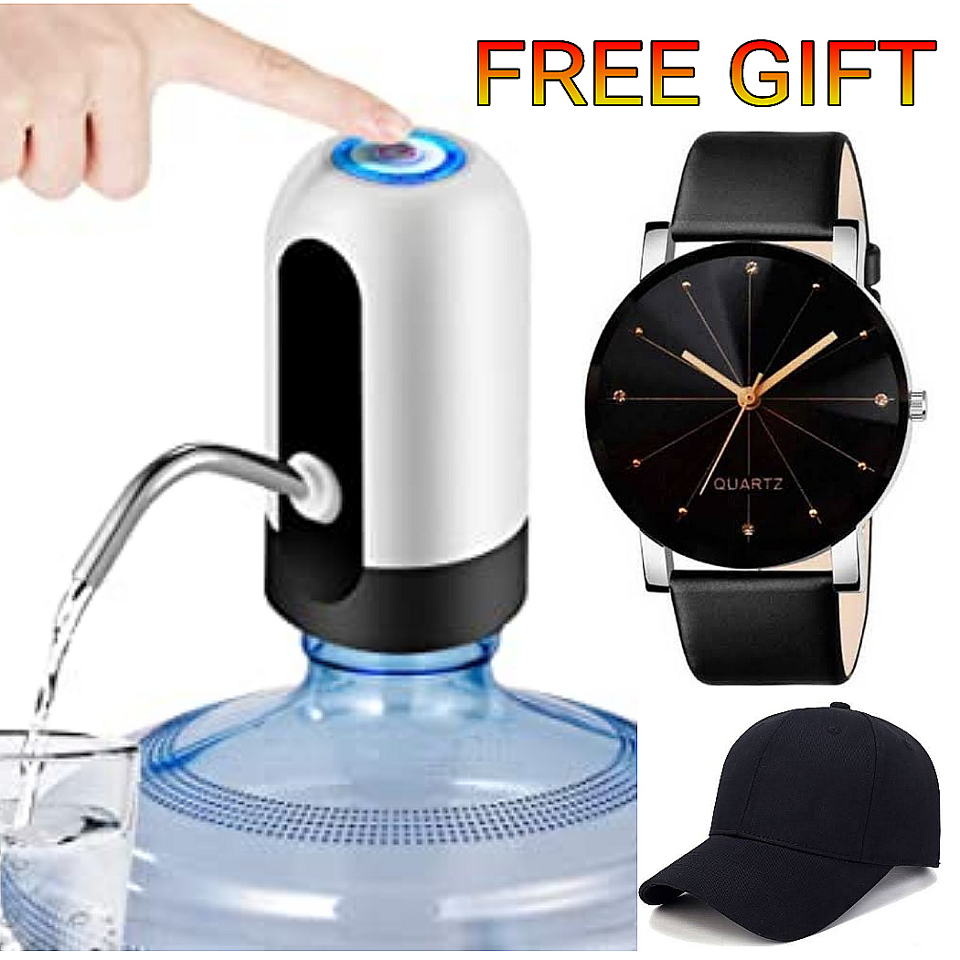 BEST HAND Water Dispenser Pump Electric Rechargeable Pump Home Office Pump + FREE GIFTS CLASSIC COUPLE WRIST WATCHES