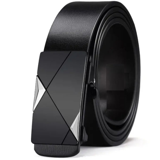 BEST Men Belts Automatic Buckle Belt PU Leather Inner Wear Toothless High Quality Belts For Men Leather Strap Casual Business Jeans Belts Men Luxury Designer Brand