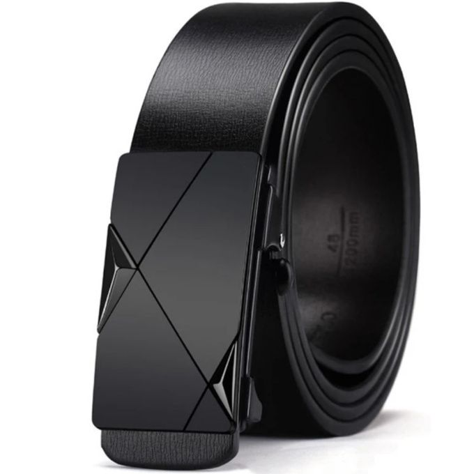 BEST Men Belts Automatic Buckle Belt PU Leather Inner Wear Toothless High Quality Belts For Jeans,  Slim Khaki Trousers,  official Trousers, and Shorts ,- 2 Pack BEST BELTS