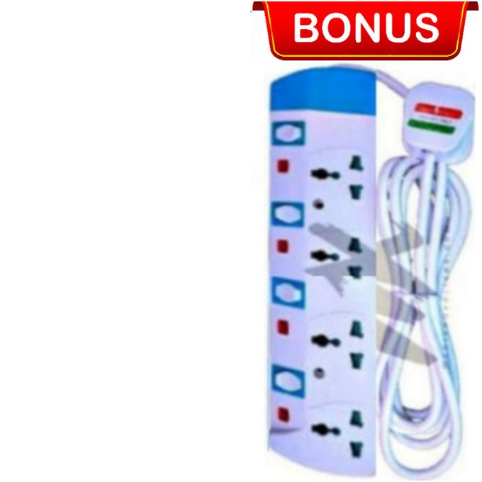 BEST Energy Efficient Electric Water Kettle Heater Jug + FREE GIFTS 4-WAY POWER EXTENSION CABLE SOCKET WITH SAFETY SWITCHES,  WATCH & TABLE CLEANER TOWELS