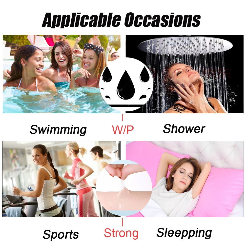 36pcs Double Sided Wig Tape Waterproof Lace Front Tape for Wigs Adhesive Tape Strong Hold Clear Wig Tape for Lace Wigs Toupee Hairpiece