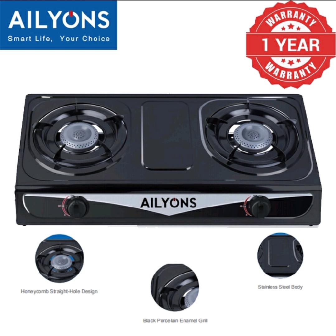 LYONS GK-011/GK-012  Gas Cooker Double Burner Gas stove Super Infrared Heater Desktop Gas Stove gas cookers Stainless Steel Double Stove