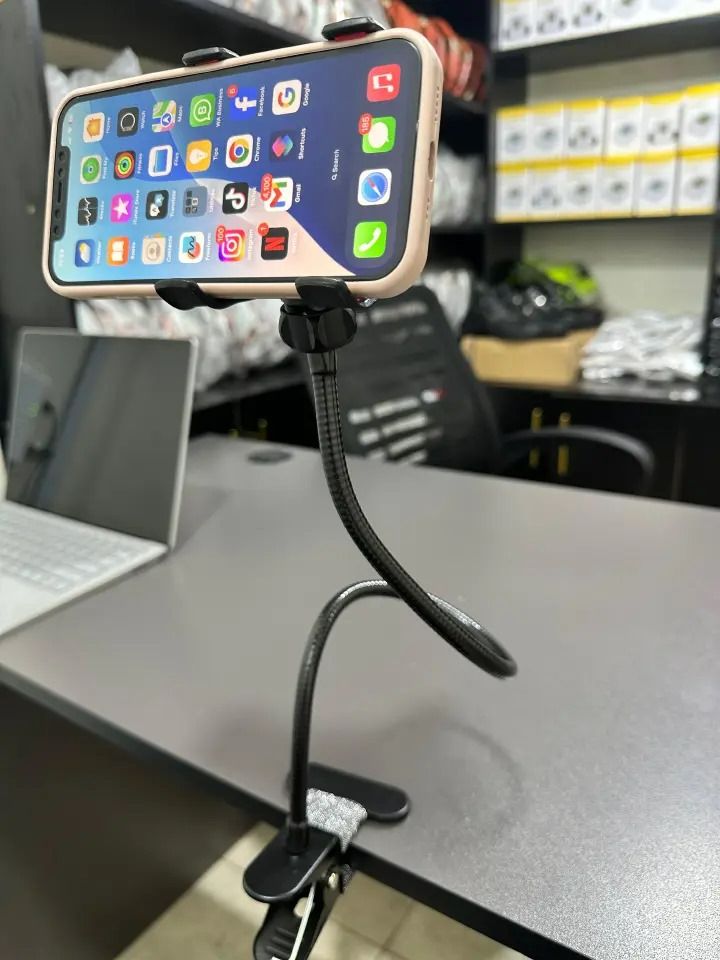 Metallic Flexible Phone Holder Stand Universal Flexible Mobile Phone Stand Stents Holder Bed Desk Table Others