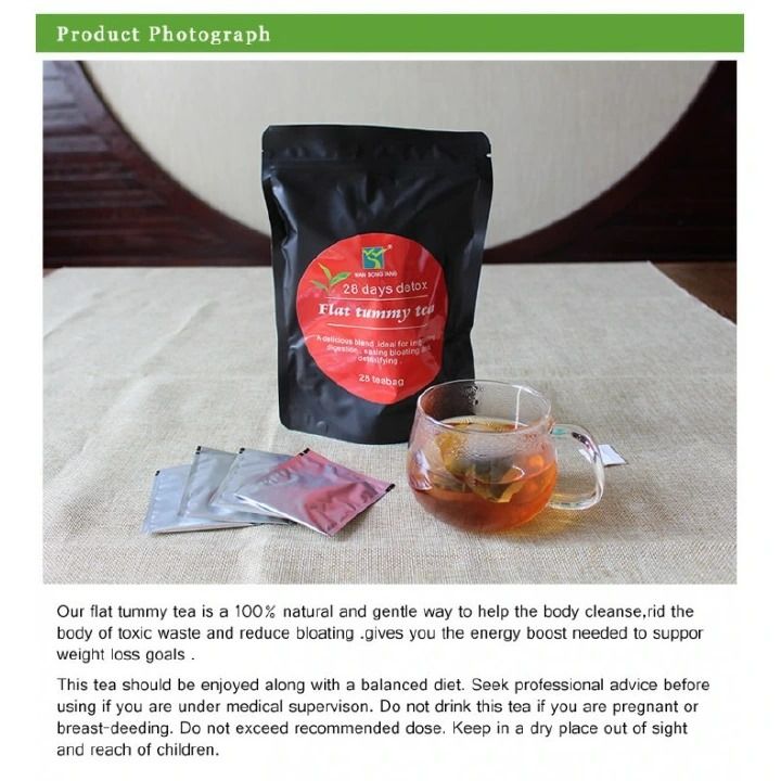 Flat Tummy and Slimming Tea Detox Weight Lose Organic Tea - 28 Days Detox- WinsTown Detox Tea