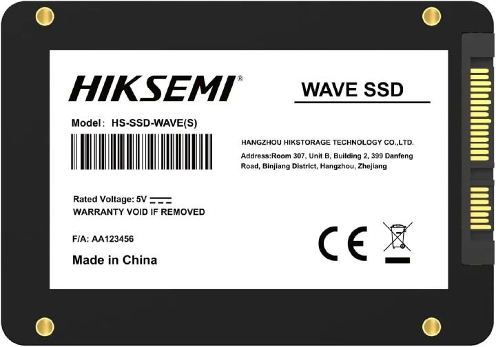 Hikvision HIKSEMI WAVE(S) SATA SSD Solid State Drive 2.5 Inch Sata3