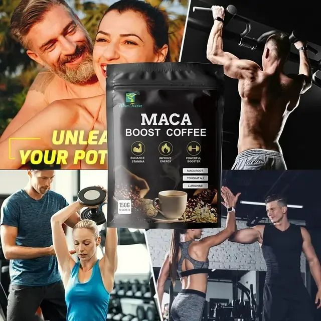 Maca BOOST COFFEE ENHANCE STAMINA IMPROVE ENERGY POWERFUL BOOSTER ROOT TONGKAT ALI L-ARGININE KOJIC ACID Plus+