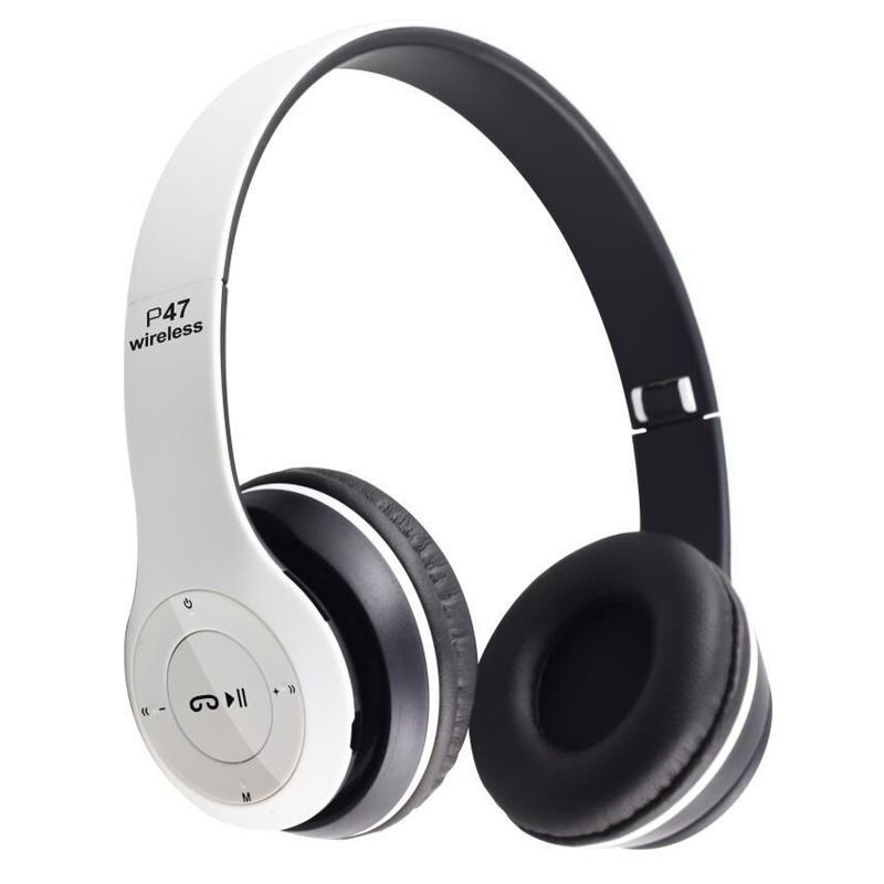 Brand New P47 Wireless Bluetooth Headphones headsets with memory card slot Re-chargeable over ear earphones