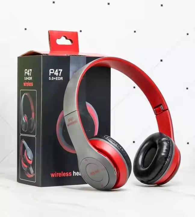 P47 BT Headphones USB Wireless Adapter 4.1 Foldable Lightweight Headphones
