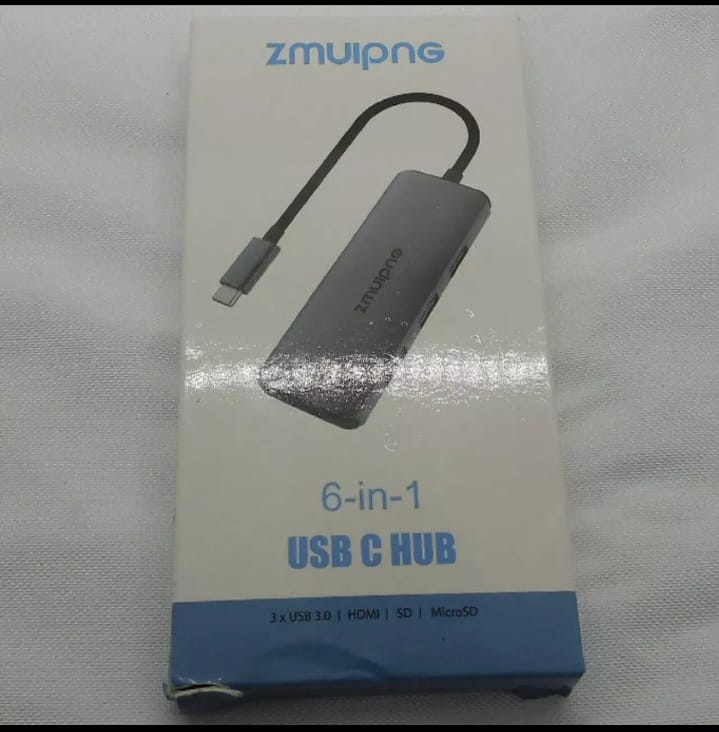 ZMUIPNG USB C Hub 6 in 1 USBC HDMI Multiport Adapter Model ZP1801