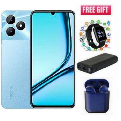 AMAZING OFFER REALME Note 50 6.74" 128GB ROM+ 4GB BATTERY 5000mAh (Dual Sim) +watch i12   power bank