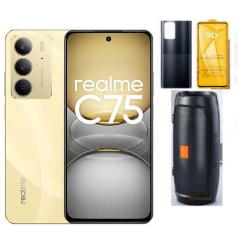DISCOUNTED REALME C75 6.72 INCNES DISPLAY 8GB RAM + 256 ROM 6000 MAH BATTERY DUAL SIM COVER