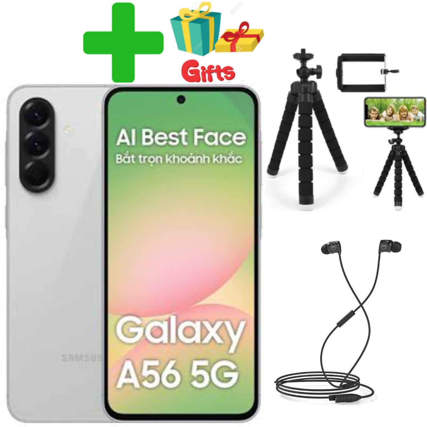 [Brand New] Samsung Galaxy A56 5G 256GB+8GB 120Hz 6.7" AMOLED 50MP Triple Camera IP67 Dust/Water Resistant Android 15 5000mAh 45W 65% in 30Min Type-C Smart Phones Fingerprint Unlock Warranty Phones