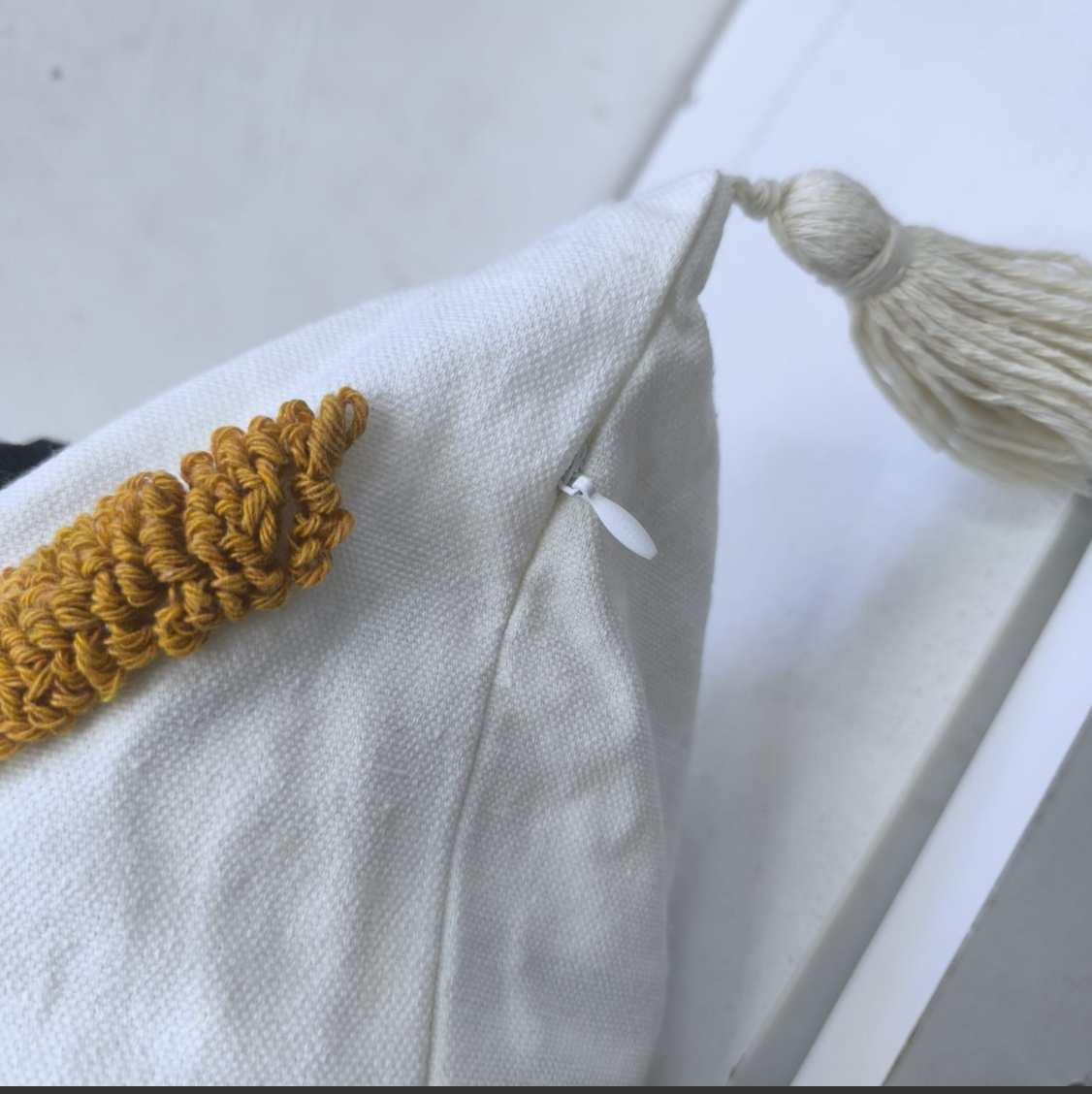 Multicolored  Boho/Woven Amity Geometric Throw Pillow Case Cotton Home Sofa Headrest Cushion Waist Pillow Cover Moroccan Bohemian Tufting Embroidery