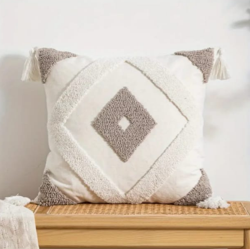 Decorative Throw Pillow Cover for Sofa Soft Boho Pillow Cases with Invisible Zipper For Bedroom Cushion Covers 18 X 18 Home Textile