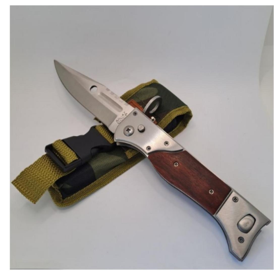 Heavy duty foldable knife AK-47  CCCP pocket pen camping knife EDC with apouch