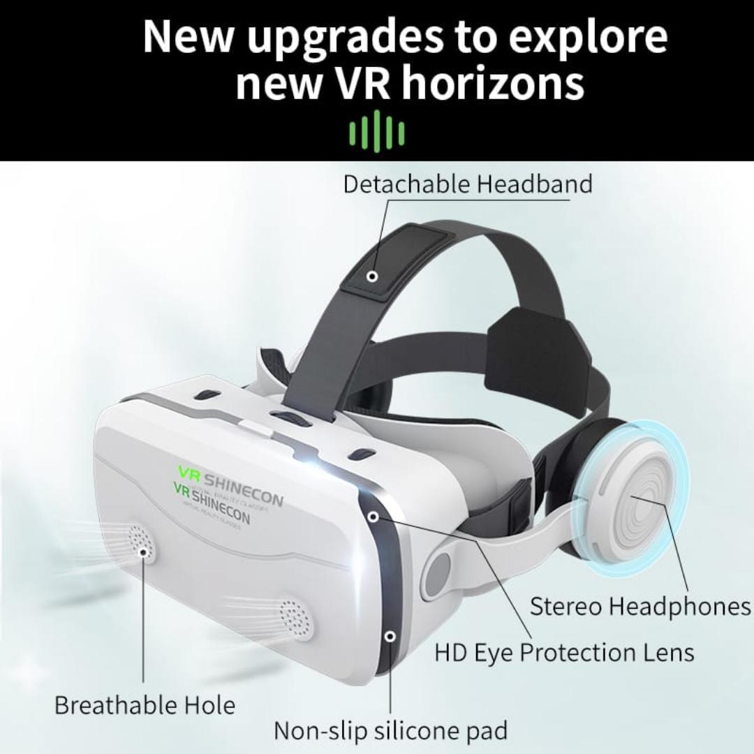 Virtual Reality Vr Bluetooth Glasses 3d Headset Devices Viar Helmet Goggles Lenses Smart For Smartphones Phone Mobile Realidade