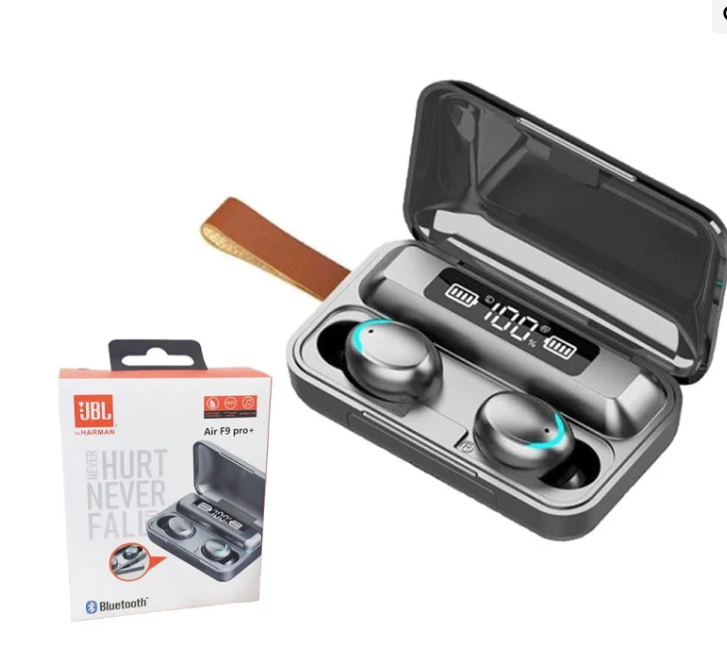Jbl Air F9 Pro + Ear Buds Wireless Airpods, Bluetooth 5.3 Headphones In Ear, Bluetooth Earphones with Built-in Microphone, Wireless Ear Buds, Bluetooth Earbuds with Mic, Charging