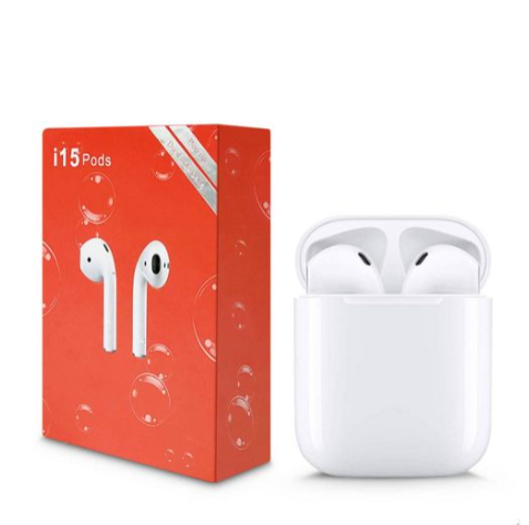 TWS Airpods Twins Bluetooth Earbuds Original I15 Airpods/Headphones/Earphones. Bluetooth V5.0 Earphone Touch Sensor True Stereo 10m