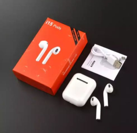 TWS Airpods Twins Bluetooth Earbuds Original I15 Airpods/Headphones/Earphones. Bluetooth V5.0 Earphone Touch Sensor True Stereo 10m