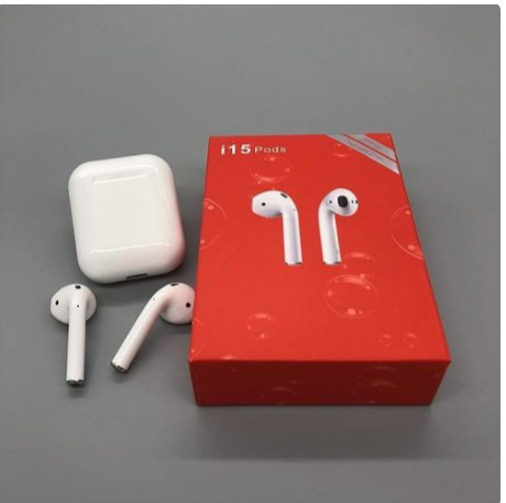 TWS Airpods Twins Bluetooth Earbuds Original I15 Airpods/Headphones/Earphones. Bluetooth V5.0 Earphone Touch Sensor True Stereo 10m