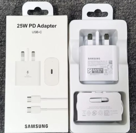 Samsung Galaxy Fast Charger 25W USB C Type C To C Full Wall Charger Super Fast Adapter Android Phone Charger For Galaxy A17 A07 A06 A16 A15 5G A14 A13 A53 A54 A55 A06 A04s A05s A12 A52 S25 S24 S23 S22