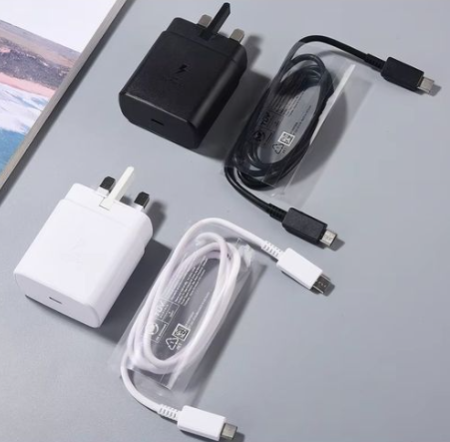 Samsung Galaxy Fast Charger 45W USB C Type C To C Full Wall Charger Super Fast Adapter Android Phone Charger For Galaxy A16 A15 5G A14 A13 A53 A54 A55 A06 A04s A05s A12 A52 S25 S24 S23 S22