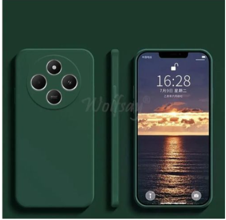 XIAOMI Redmi 14C Green Soft Silicone Phone Case/ Cover