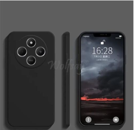 XIAOMI Redmi 14C Black Soft Silicone  BLACK Phone Case/ Cover
