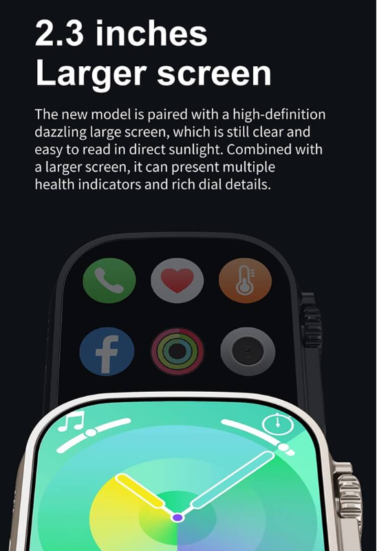New Ultra Smartwatch Comes With Headset/headphones For FREE Smartwatch Bluetooth Call BT Music Games Wireless Charging Smart Watch